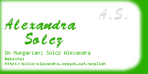 alexandra solcz business card